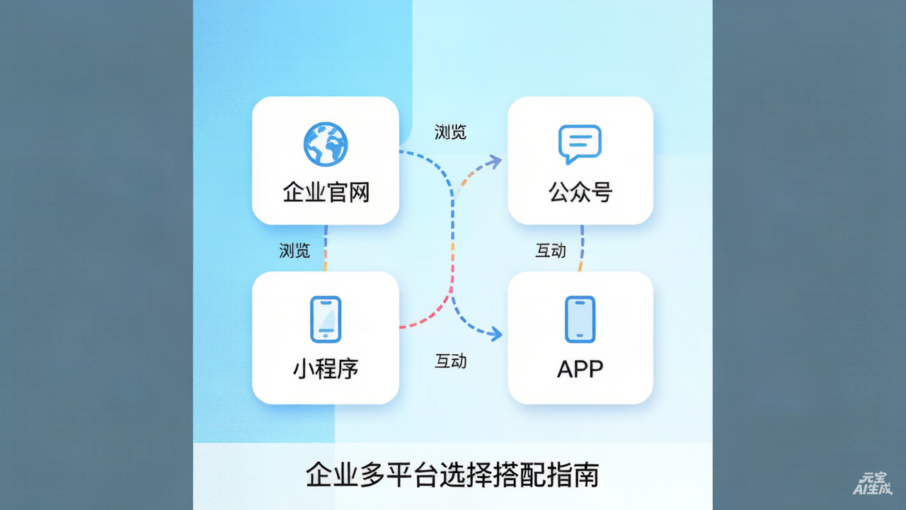 企业官网、公众号、小程序、APP，如何选择搭配？