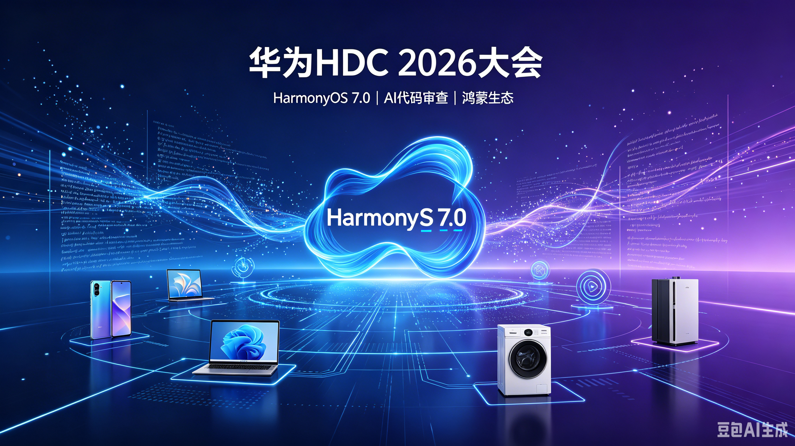 华为HDC 2026大会开幕 · HarmonyOS 7.0震撼发布 · AI代码审查革命 · 鸿蒙生态全面爆发
