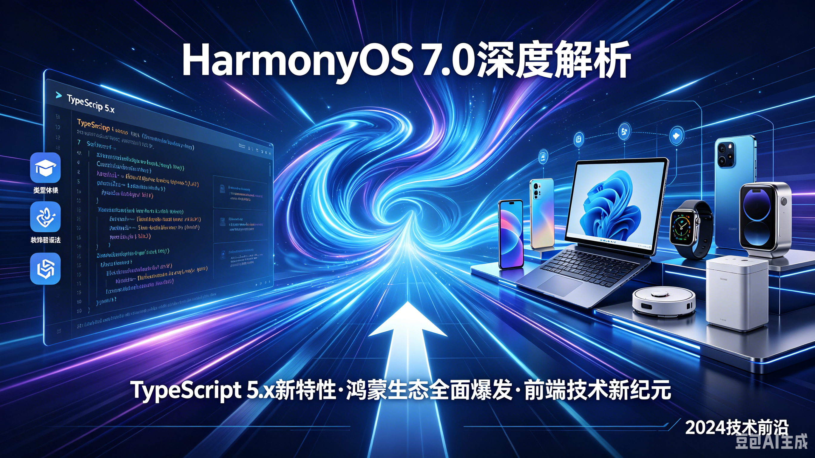 HarmonyOS 7.0深度解析 · TypeScript 5.x新特性实战 · 鸿蒙生态全面爆发 · 前端技术迈入新纪元