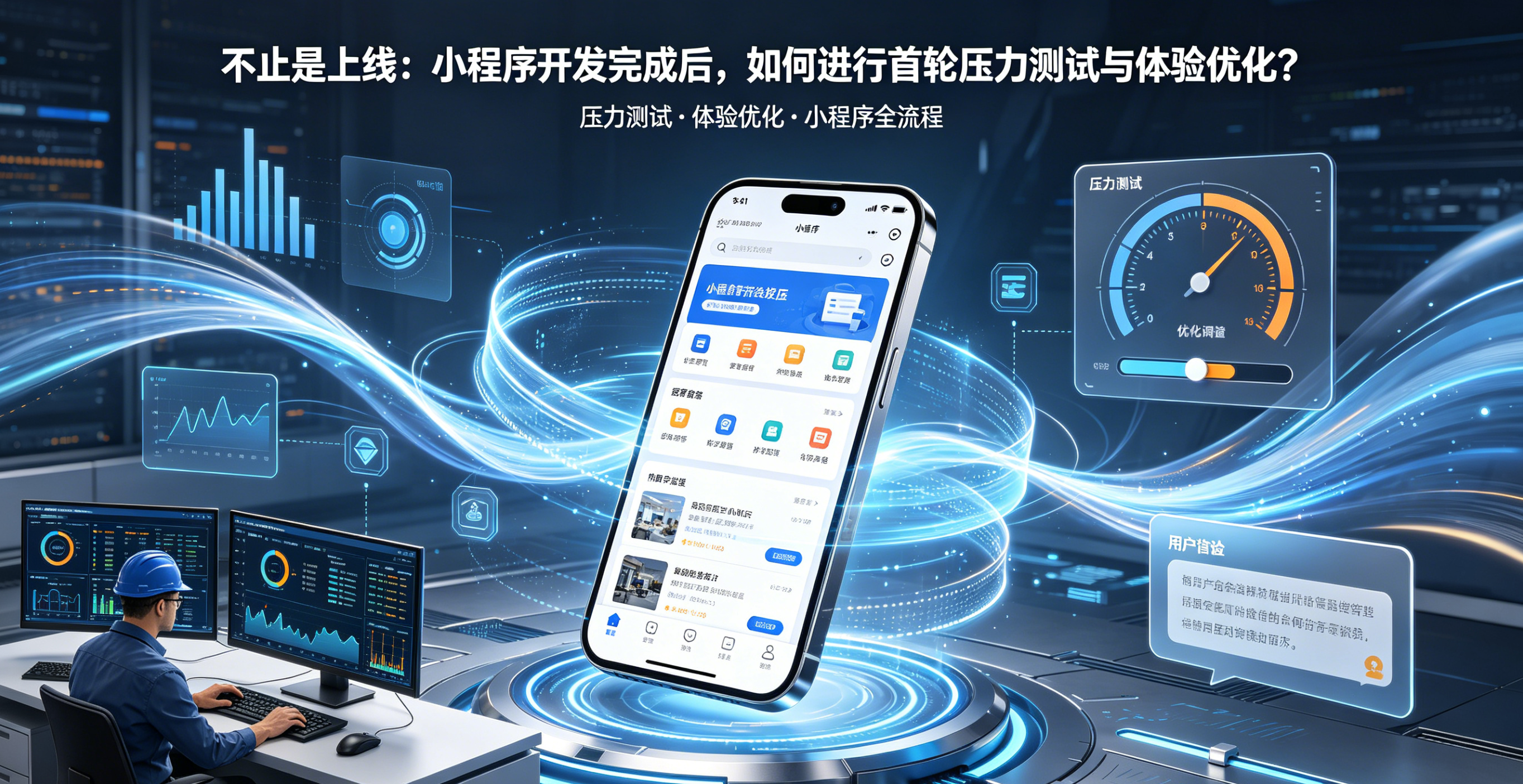 不止是上线：小程序开发完成后，如何进行首轮压力测试与体验优化？