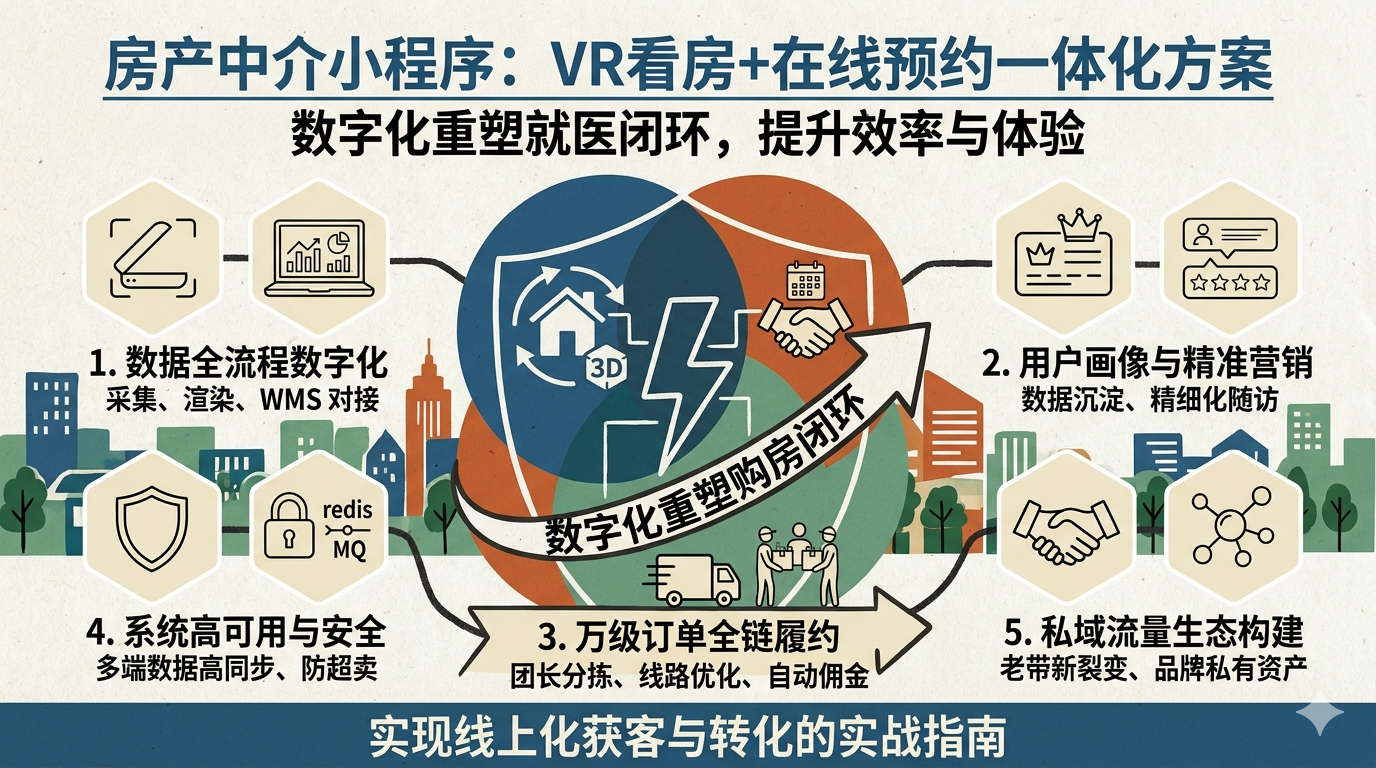 房产中介小程序：如何实现 VR 看房+在线预约一体化方案