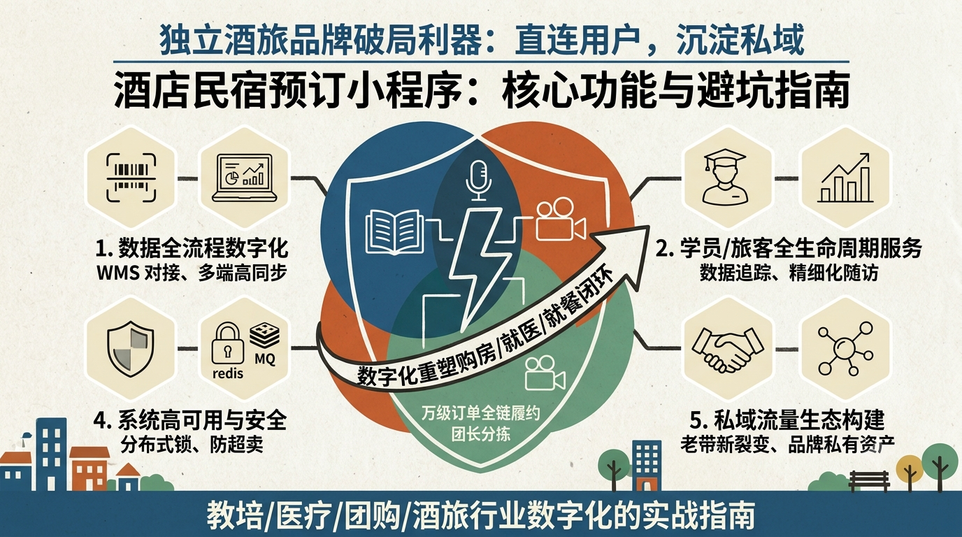 酒店民宿预订小程序的核心功能与避坑指南